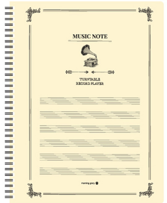 모닝글로리 6000 하드커버 음악 스프링노트, 랜덤 발송, 1개