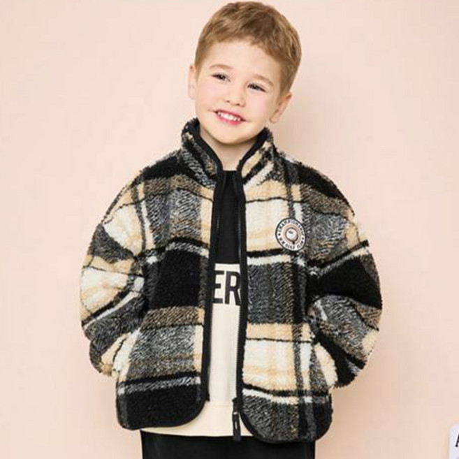 젤리스푼 아동용 포근포근 하이넥 덤블 집업점퍼