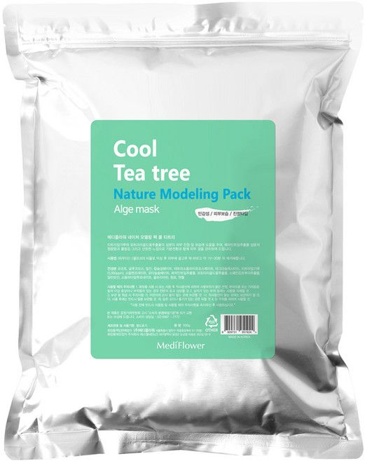 메디플라워 네이처 모델링팩 쿨 티트리 500g, 1개입, 1개