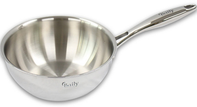 HANIL STAINLESS STEEL IH爐適用Baily系列5層不鏽鋼炒鍋, 20cm, 1個