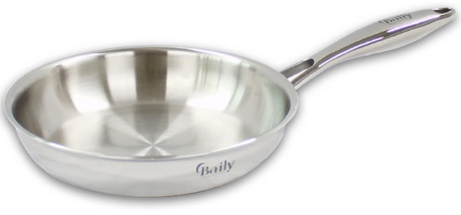 한일스텐레스 인덕션 베일리 통오중 스텐레스 프라이팬, 20cm, 1개