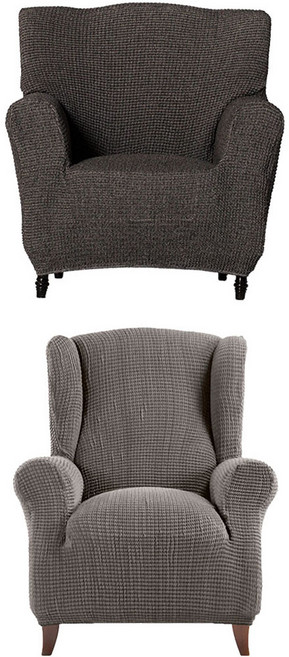 소파스킨스 빌바오 1인용 소파커버 + 글라무어 1인용 소파커버, 다크그레이(빌바오), 라이트그레이(글라무어), 1세트