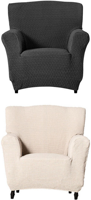 소파스킨스 마르틴 1인용 소파커버 + 빌바오 1인용 소파커버, 다크그레이(마르틴), 웜베이지(빌바오), 1세트