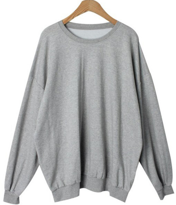 시크블랙 코아블 라운드넥 베이직 시보리 맨투맨 cpt13318k38