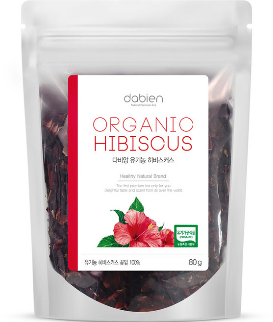 다비앙 유기농 히비스커스차 리필, 80g, 1개, 1개입