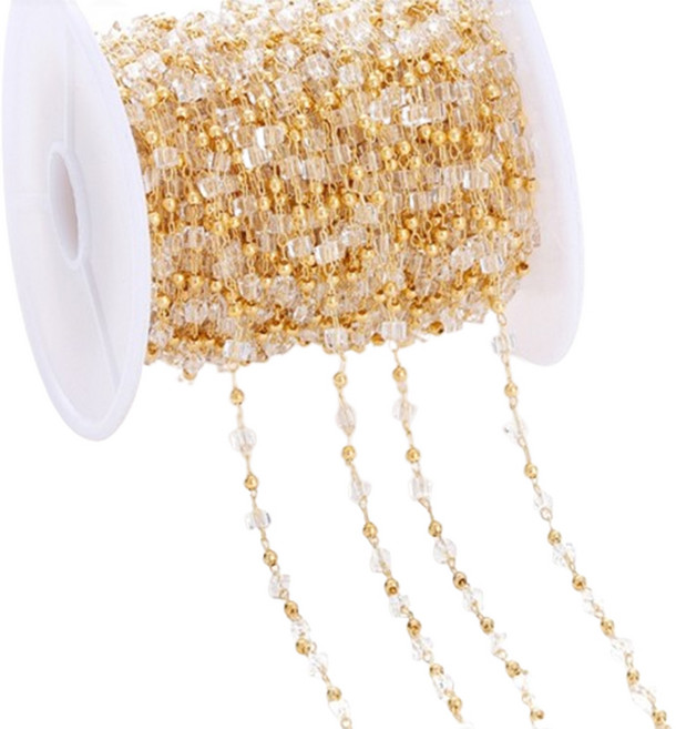 알로데 스퀘어 금속 컬러 DIY 체인 2mm x 1m, NO 25, 1개