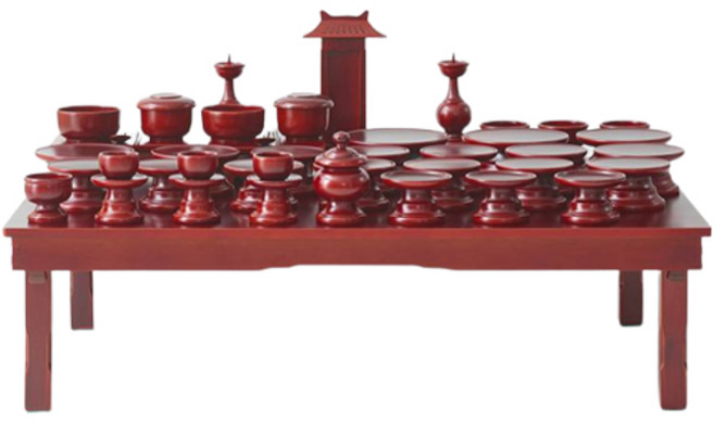 조은세상 성심 복 오리목 제기 세트, 1세트, 제사도구 47p