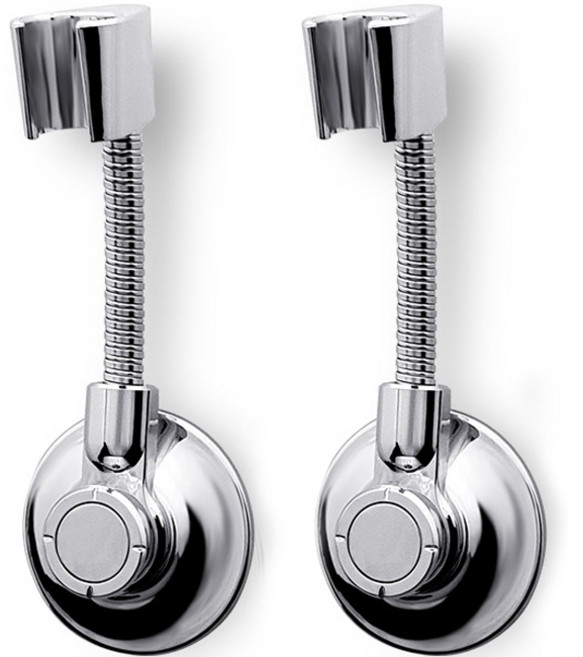 스파이더락 각도 조절 샤워기행거 10 2P, 실버