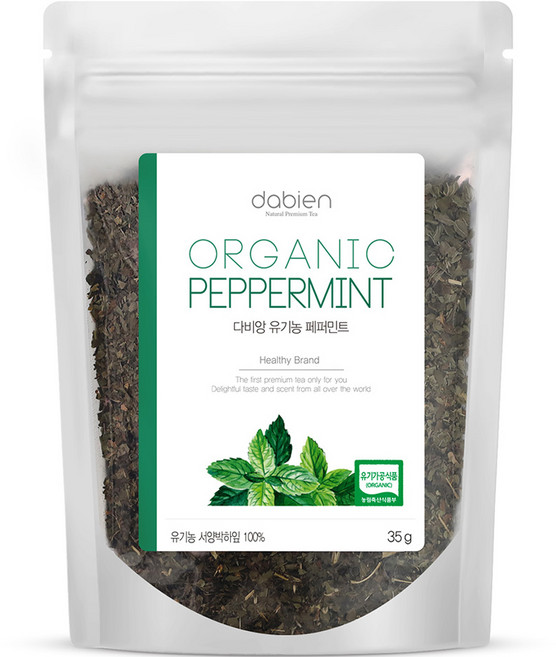 다비앙 유기농 페퍼민트 침출차 리필, 35g, 1개, 1개입