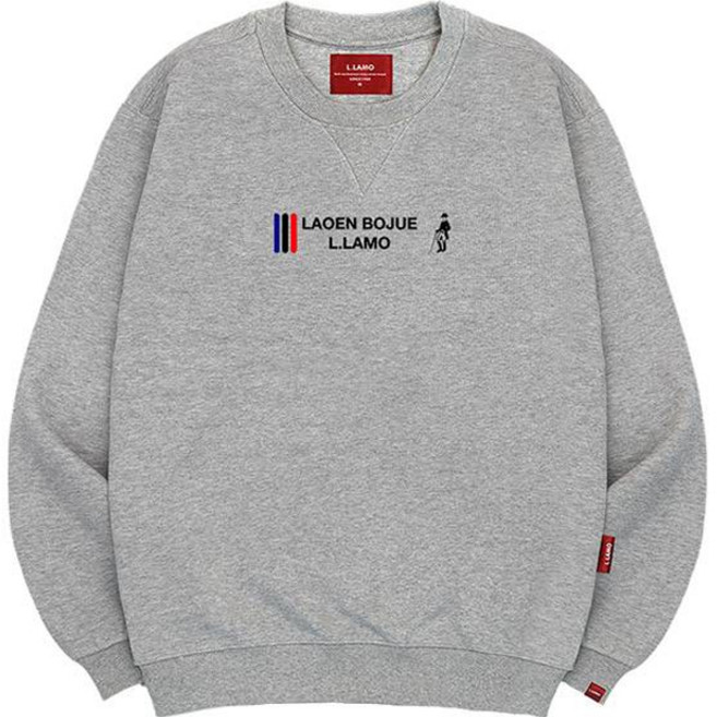 엘라모 남녀공용 3M 봉쥬르라모 빅사이즈 맨투맨