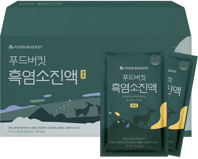 푸드버킷 흑염소진액, 2.1L, 1개