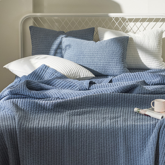 비비안 텐셀모달 줄누비 스프레드, 블루