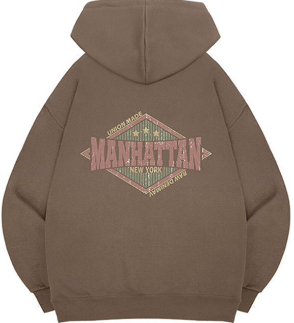 엘런아시 맨해튼 오버핏 후드티