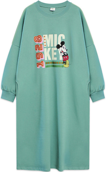 골든래빗 여성용 봄 가을 D 엄마랑 미키 원피스