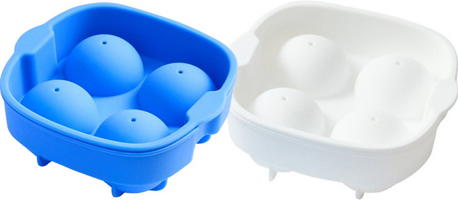 실리팟 아이스볼 4구 2종 세트, 화이트, 오션블루, 1세트