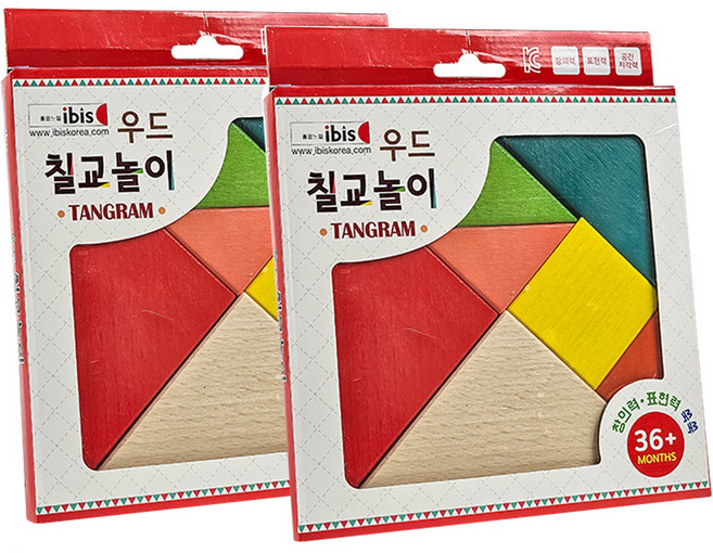 아이비스 우드칠교놀이, 혼합색상, 2세트