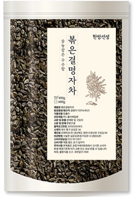 한방선생 볶은 결명자차, 400g, 1개