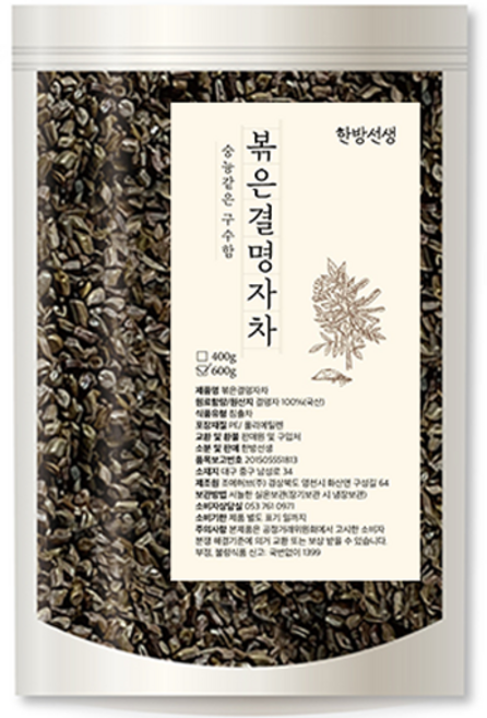 한방선생 볶은 결명자차, 600g, 1개