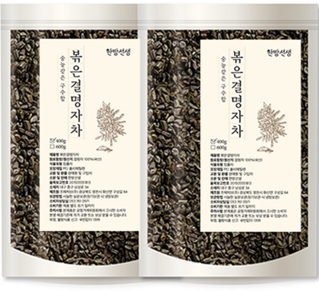 한방선생 볶은 결명자차, 400g, 2개