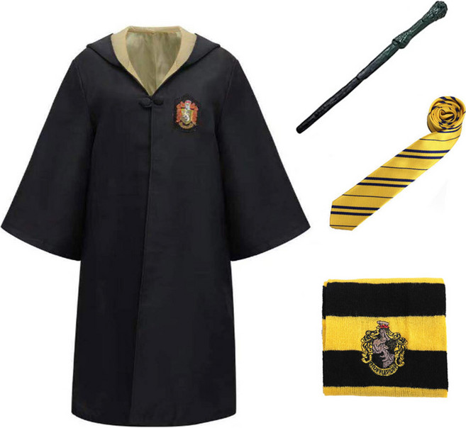 OFREE 男女共用 哈利魔法師 角色扮演服裝 4件組