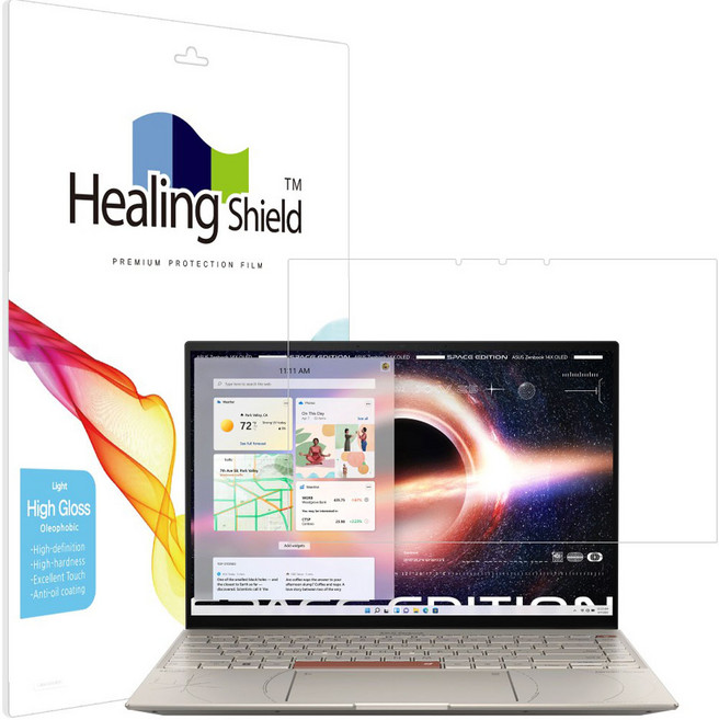 힐링쉴드 올레포빅 Light 액정보호필름, 1개