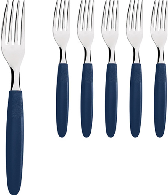 트라몬티나 이파네마 커트러리 포크, 네이비, 6개