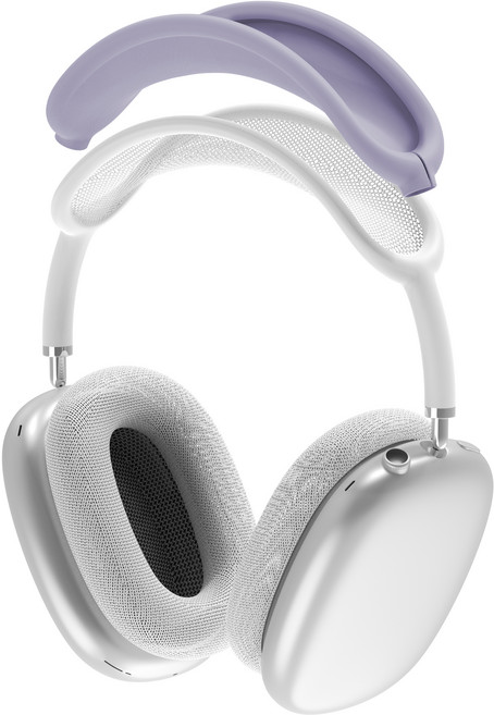 누아트 에어팟 호환 헤드 실리콘 커버, 에어팟 맥스 / 맥스2, 라벤더, 1개