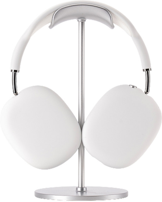 누아트 에어팟 호환 실리콘 케이스, 에어팟 맥스 / 맥스2, 화이트, 1개