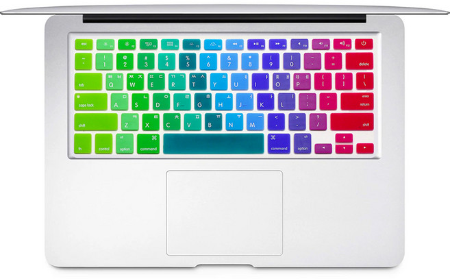 맥북 키보드 프로 13 키스킨 A2251, 레인보우, 1개