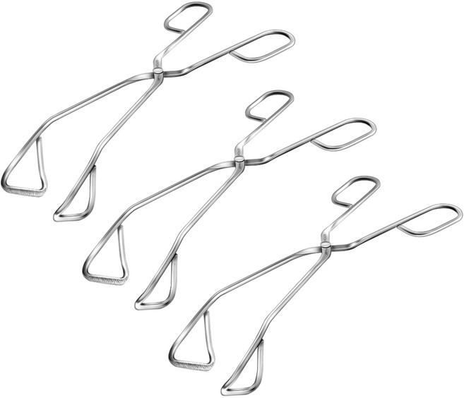 바겐슈타이거 키친아트 베니 스텐 가위형 집게, 3개