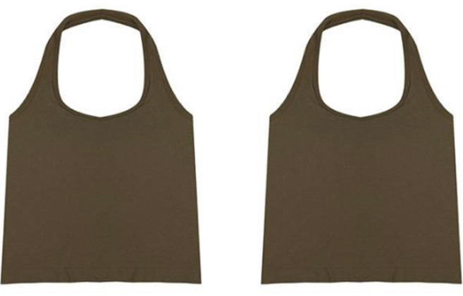 글램공감 비기닝 홀터넥 크롭 캡 나시 브라탑 2종 세트