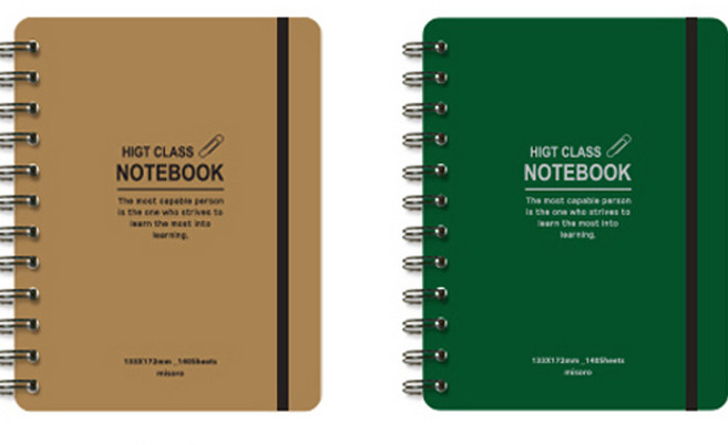 미소로 4000 라운드밴드 노트 2306, 랜덤발송, 2개