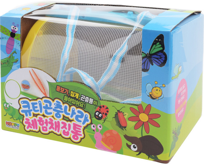 10000 큐티곤충나라 체험 채집통 238g, 파랑, 1개