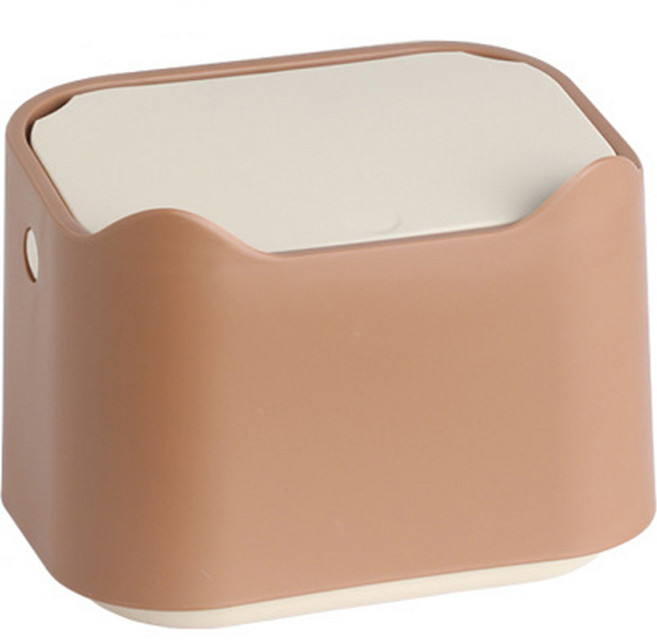 엘케이에이치 고양이 응가 냄새차단 미니 휴지통, 진베이지, 1개