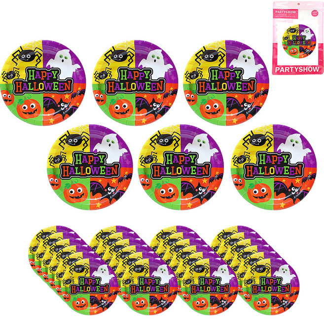 파티쇼 해피 할로윈 접시 6p, 혼합색상, 5개