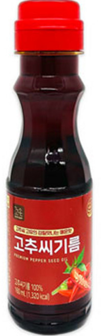 꼬손 고추씨기름, 1개, 160ml