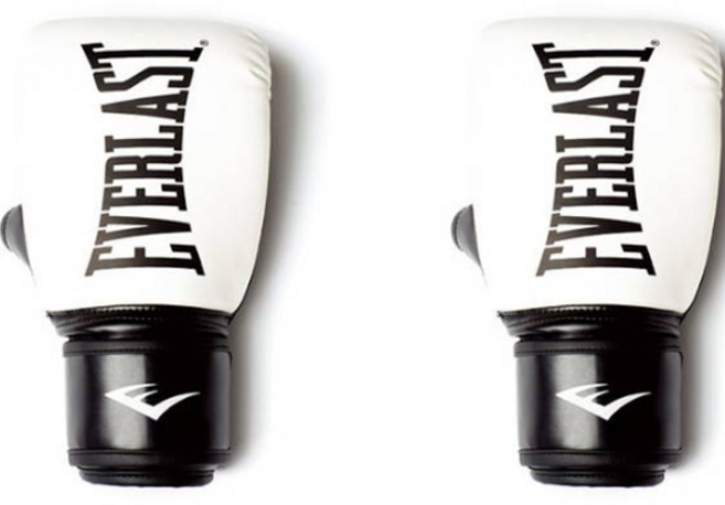 EVERLAST Elite 2 有氧沙包手套 雙手配戴, 白色 + 黑色, 1套