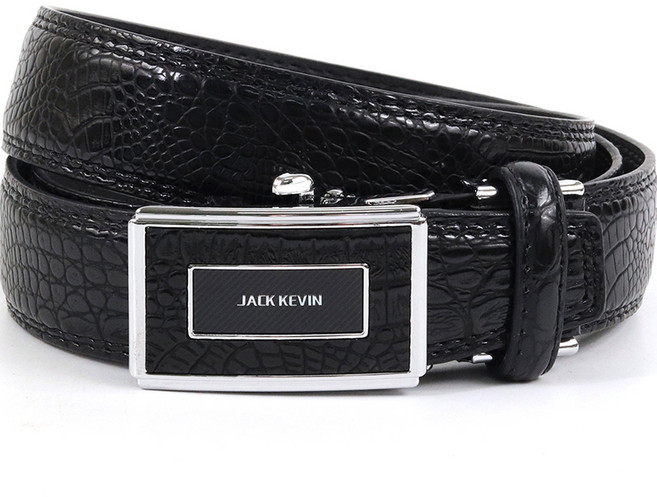 잭케빈 악어 가죽 무소음 정장벨트 JK-CLBK401
