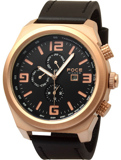 포체밀라노 남성용 스위스 무브먼트 가죽 시계 50mm FM6736