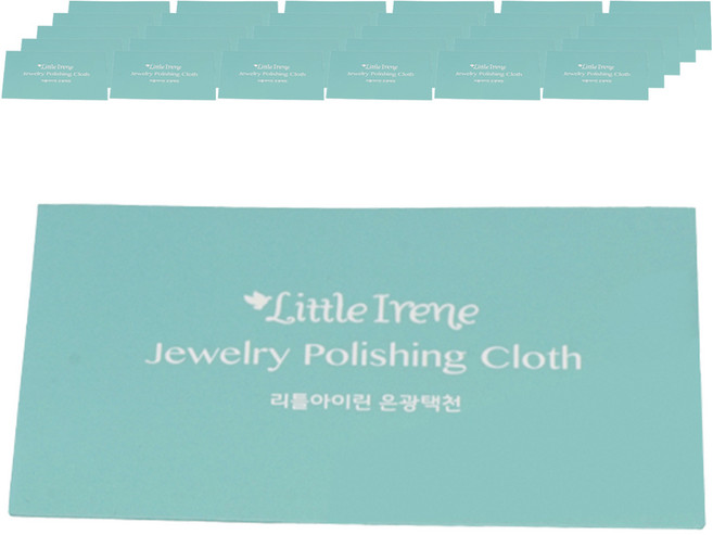 리틀아이린 주얼리 은 세척 광택 폴리싱 천, 50개