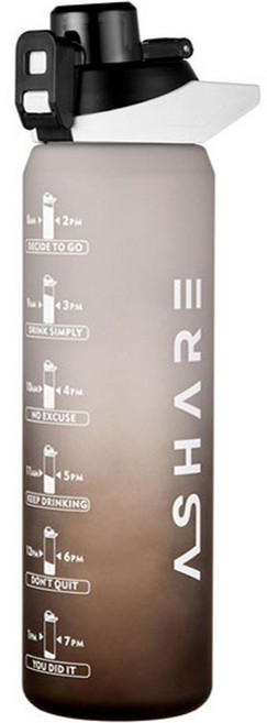 어쉐어 그라데이션 1리터 텀블러, 블랙, 1L, 1개