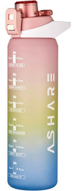 어쉐어 NEW 쉐이커 스포츠 대용량 텀블러, 핑크, 1L, 1개