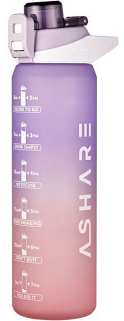 어쉐어 NEW 쉐이커 스포츠 대용량 텀블러, 퍼플, 1L, 1개