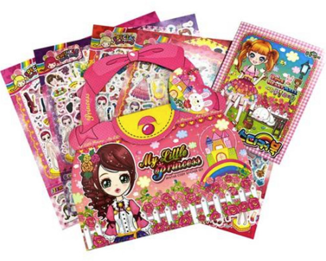 추억의 아바타 코디 스티커 세트 2탄, A타입, 배원인쇄