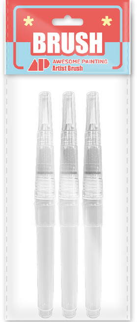 어썸페인팅 수채화붓 워터브러쉬 3p, 1개, 8호