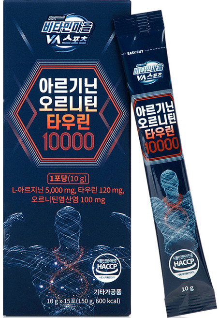 비타민마을 아르기닌 오르니틴 타우린 10000, 10g, 1개