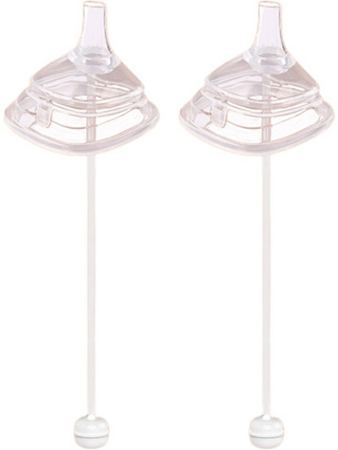 순수아 유아용 헤겐 젖병 리필빨대 추형 2p + 꼭지 2p, 1세트, 투명