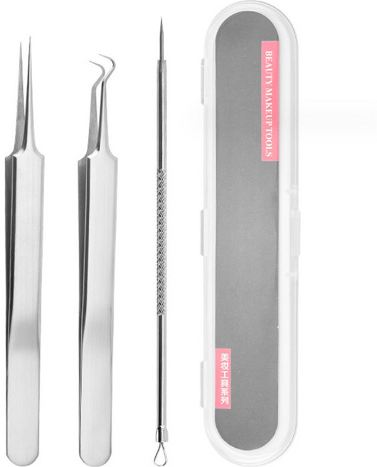 모나코올리브 블랙헤드 핀셋 3종, 혼합색상, 1세트