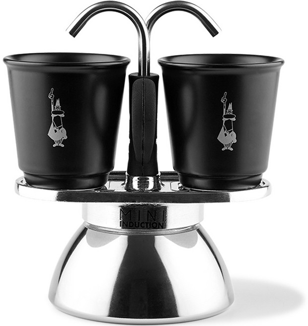 비알레띠 미니 익스프레스 인덕션 2컵 세트, 혼합색상, 1세트