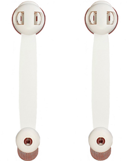 꼬사 듀얼 버튼 서랍 안전잠금장치, 브라운, 2개